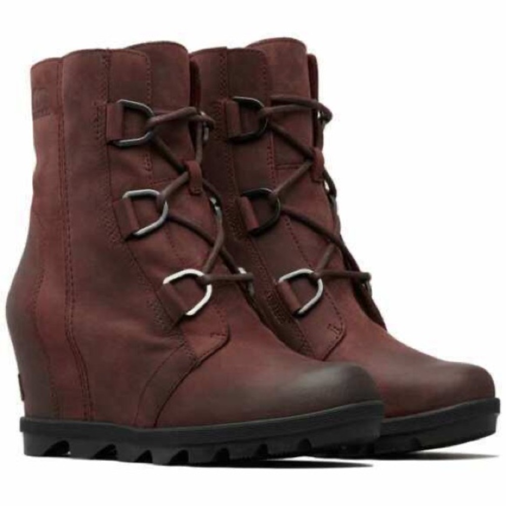 SOREL Slimboot Tall Equestrian Wedge Riding Waterproof Leather Boots Womens Sz 7